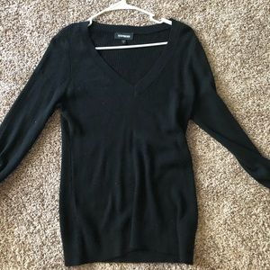 Black Express Long Sleeve Sweater